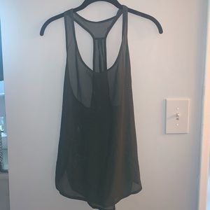 Green lululemon tank workout top